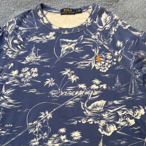Polo Ralph Lauren Blue Graphic Sweatshirt